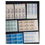 Large Collection of Vintage US Postage Stamp Sheets and Blocks