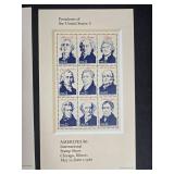 Ameripex 86 Presidents of the United States Stamp Collection and Columbus Commemorative - completeness unverified