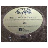 Terry Redlin Sharing the Bounty Porcelain Deer Sculpture Limited Edition with Box - antler repaired