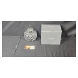 Waterford Crystal Hanging Pendant Light with Chain and Box