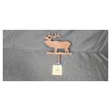 Decorative Rustic Metal Wall Hooks with Animal Motifs and Glass Shelf