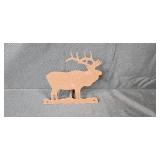 Decorative Rustic Metal Wall Hooks with Animal Motifs and Glass Shelf