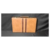 Vintage Backgammon Set in Faux Leather Case with Accessories