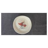 Home Decor Assortment with Bird Plates, Dale Tiffany Favrile Glass, and Ceramic Mug