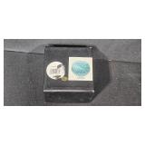 Home Decor Assortment with Bird Plates, Dale Tiffany Favrile Glass, and Ceramic Mug