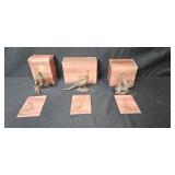Avon American Wildlife Bronze Collection Figurines with Boxes - Great Horned Owl and Ring-Necked Pheasant
