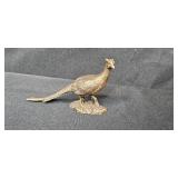 Avon American Wildlife Bronze Collection Figurines with Boxes - Great Horned Owl and Ring-Necked Pheasant
