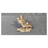 Avon American Wildlife Bronze Collection Figurines with Boxes - Great Horned Owl and Ring-Necked Pheasant