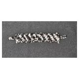Lot of Vintage and Costume Jewelry Items Including Bracelets, Brooch, and Bangle