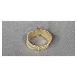 Lot of Vintage and Costume Jewelry Items Including Bracelets, Brooch, and Bangle