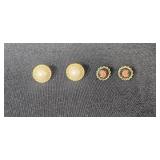Vintage and Modern Jewelry Lot with Earrings, Bracelet, Pins and Case