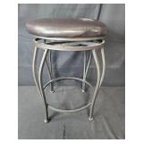 Linon Metal and Wood Counter Stool with Padded Seat