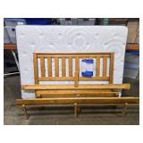Serta Perfect Sleeper Full Size Mattress with Wood Bed Frame