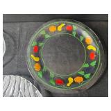 Set of Decorative Glass Plates with Assorted Designs
