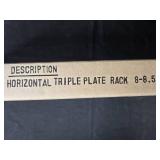 Hadley Collection Horizontal Triple Plate Rack 8-8.5 Inch Medium