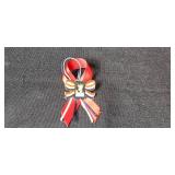 Collection of Vintage and Patriotic Brooches and Pins Holiday, Floral, and Angel Themes