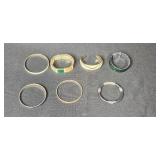 Collection of Fashion Bracelets Including Enamel, Cuff, and Rhinestone Styles