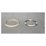 Collection of Fashion Bracelets Including Enamel, Cuff, and Rhinestone Styles