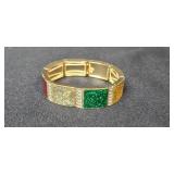 Collection of Fashion Bracelets Including Enamel, Cuff, and Rhinestone Styles
