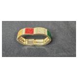 Collection of Fashion Bracelets Including Enamel, Cuff, and Rhinestone Styles