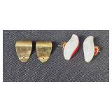Vintage Costume Jewelry Lot Earrings Brooch Bracelet