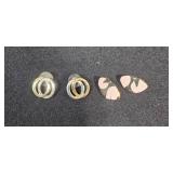 Vintage Costume Jewelry Lot Earrings Brooch Bracelet