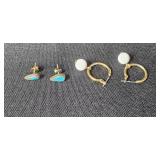 Collection of Pairs Vintage and Modern Earrings Assorted Styles