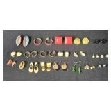 Vintage and Costume Earring Collection Assorted Styles and Colors