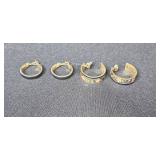 Vintage and Costume Earring Collection Assorted Styles and Colors