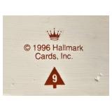Set of Hallmark Miniature Christmas Village Ornaments 1989-1996