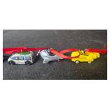 Set of Hallmark Peanuts Snoopy Miniature Christmas Ornaments with Cars