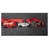 Set of Hallmark Peanuts Snoopy Miniature Christmas Ornaments with Cars