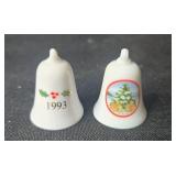 Hallmark Miniature Holiday Ornament Collection with Porcelain Bells