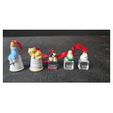 Set of Miniature Holiday and Themed Ornaments with Animals and Alice in Wonderland Figures