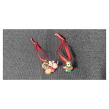 Set of Miniature Christmas Animal Ornaments
