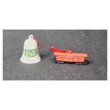 Set of Miniature Christmas Animal Ornaments