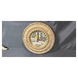 Set of Ornate Vintage-Style Wall Decor and Table Mirrors