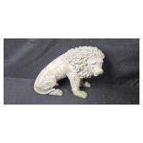Vintage Concrete Lion Garden Statue