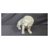 Vintage Concrete Lion Garden Statue