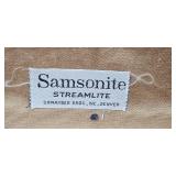 Vintage Samsonite Streamlite Suitcase and Travel Smart Luggage Scale