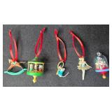 Lot of Hallmark Miniature Christmas Ornaments â Rocking Horses, Nutcracker, Mouse, Ballerina