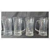 Set of Clear Glass Mugs and Tumblers