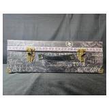 Paris-Themed Decorative Suitcase Storage Box with Handle
