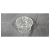 Glass Candy Jar, Hallmark Conversation Hearts Mug, and Textured Glass Dish Set