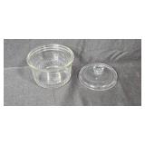 Glass Candy Jar, Hallmark Conversation Hearts Mug, and Textured Glass Dish Set