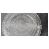 Glass Candy Jar, Hallmark Conversation Hearts Mug, and Textured Glass Dish Set
