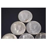 1964 Kennedy Half Dollar Coins - 90 Percent Silver - Lot of 15