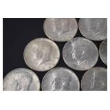 1964 Kennedy Half Dollar Coins - 90 Percent Silver - Lot of 15