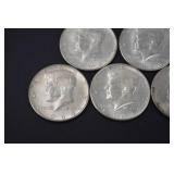 1964 Kennedy Half Dollar Coins - 90 Percent Silver - Lot of 15