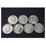 1964 Kennedy Half Dollar Silver Coins Lot